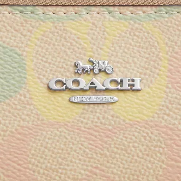 COACH Nolita 19 In Rainbow Signature Canvas Shoulder Bag - Picture 4 of 5